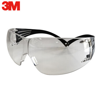 3M 护目镜 防风 防尘沙 防刮擦 骑行防护眼镜 透明镜片 SF201 AS（5付） 定做