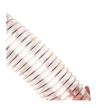 鼎红PU聚氨酯风管伸缩软管 镀铜钢丝软管透明pu吸尘木屑伸缩通风管壁厚1.5mm内径50mm（一米价）