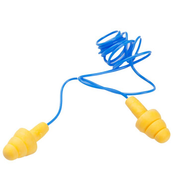 3M 340-4004带线耳塞降噪音 100付装 睡眠游泳防水可清洗耳塞 企业定制