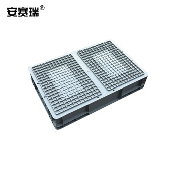 安赛瑞 EU物流周转箱 加厚欧标汽配物流箱 收纳箱整理储物箱零件盒 600×400×120mm 灰色 16404