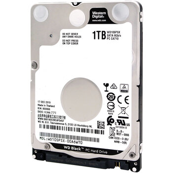 西部数据（WD）1TB 笔记本游戏机械硬盘 WD_BLACK 西数黑盘 SATA 7200转64MB 2.5英寸WD10SPSX