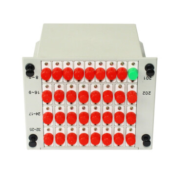 数康(Shukang)电信级分光器1分64单模圆头FC/UPC插片式/PLC式一分六十四尾纤分路器 KF-64C-FC