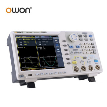 利利普owon NDG082函数任意波形发生器正弦波方波脉冲噪声信号源输出频率80MHz双通道采样率1.25GSa/s触摸屏