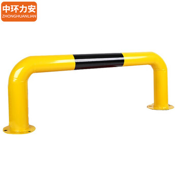 中环力安【打磨款200*30cm2mm厚】钢管挡车器U型护栏停车位阻车器定位防撞杆桩挡车杆汽车位限位器