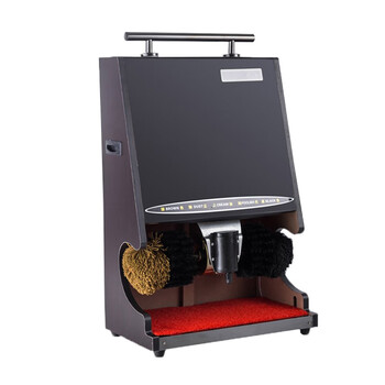 益美得 DA2115 全自动感应擦鞋机酒店宾馆大堂多功能立式擦鞋机 金边全钛金