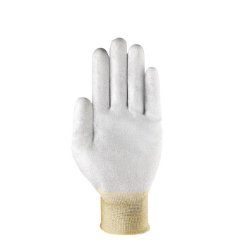 ANSELL 48-130劳保手套舒适型防护手套尼龙PU涂层手套机械工作耐用手套2付 9号 定做