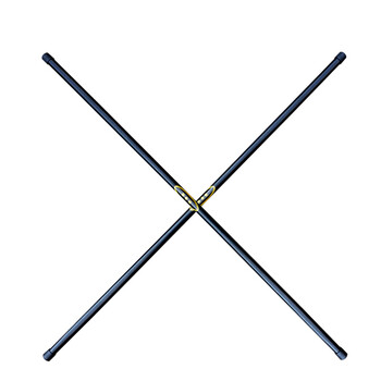 谋福 CNMF 8682C 防暴棍 应急防护直棒PC武术橡胶齐眉棍 单直齐眉橡胶辊 小区学校安保器材