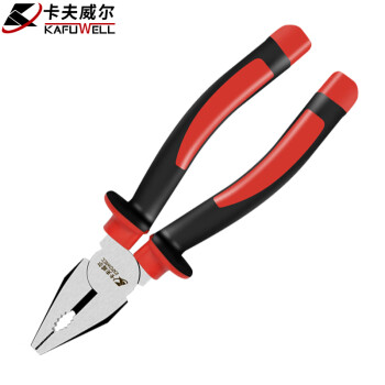 卡夫威尔 8寸老虎钳子电工钢丝钳克丝平口钳虎口钳子工具 PC3784C