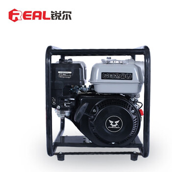 锐尔（real）燃油机抽水泵高扬程高压抽水机农用灌溉自吸离心抽水泵喷灌机消防污水排泄机 宗申动力3寸水泵