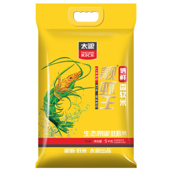 太粮 信鲜靓虾王香软米 油粘米 大米5kg （非东北米 籼米）
