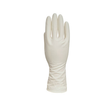 大杨512一次性乳胶手套12寸 100双 7.5号大码 有粉加厚橡胶防护检查隔离卫生手套