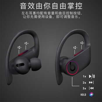 beats Beats Powerbeats Pro 完全无线高性能耳机 真无线蓝牙运动耳机 黑色