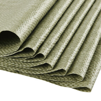 益美得 LH1130蛇皮袋PP编织袋麻袋快递打包袋耐磨垃圾清运袋防洪沙包 灰标准90*100cm 50只/包