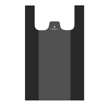 兰诗（LAUTEE）LJD-991 黑色手提垃圾袋 酒店商用背心垃圾袋 常规33*52cm32只*200包