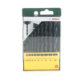 博世（BOSCH）10支HSS-R麻花钻头套装10支