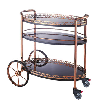 南 C-93 南方酒水车 玫瑰金 酒水服务车茶水饮料车酒店手推车