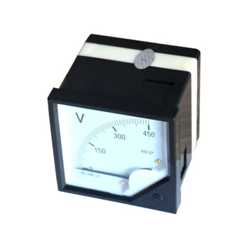 伊莱科(ELECALL)交流电压表6L2-V机械指针式电压表3~35K/100V6L2电压表黑白色450V7