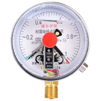 匡建仪表（CONJANT）YTNXC-100 耐震电接点压力表磁助式 30VA充油抗振 0-1mpa 径向