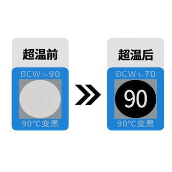 TFN 测温贴 感温贴纸 单片 BCW1-90 一张（25片）