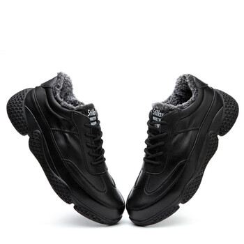 旭昊劳保鞋男防砸防刺穿加绒棉款安全功能鞋939防滑耐磨轻便舒适工作鞋 黑色 41