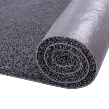 豫之韵 可裁剪丝圈地垫毯门口入户地垫塑料门垫进门pvc防水脚垫 灰色宽1.8米长1米