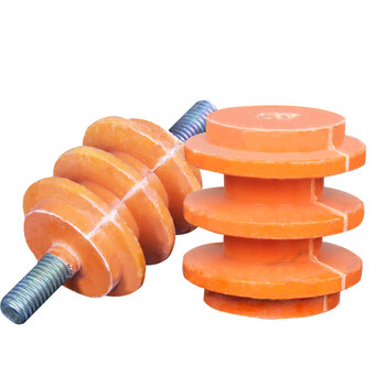 天旭黄色绝缘子配电箱柜低压黄色绝缘子绝缘支柱铜排绝缘柱30×30(不带杆M6) 1个