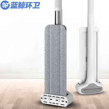 蓝鲸环卫 36cm面板一布 免手洗平板拖把木地板地砖平板拖把懒人平板拖把LJHW-9063
