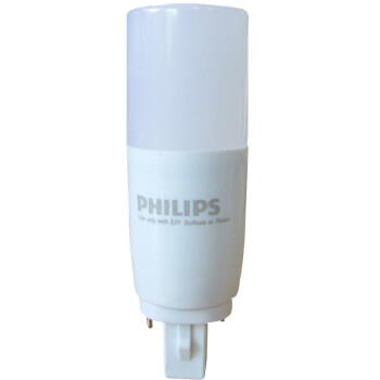 PHILIPS飞利浦PLC圆柱型LED插拔管插口节能灯柱泡2P两针7.5W中性光4000K 10支/盒 1盒