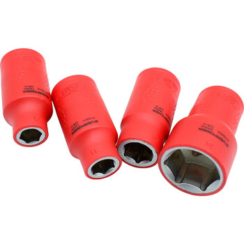 艾威博尔（ EVER POWER） 410424  12.5mm系列VDE绝缘六角公制套筒 【预计14天出货】