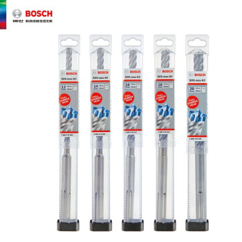 博世（BOSCH）五坑8系电锤钻头 圆柄五坑电锤钻头8系四刃冲击钻打钢筋穿过墙混凝土 30*400*520mm（1支装）