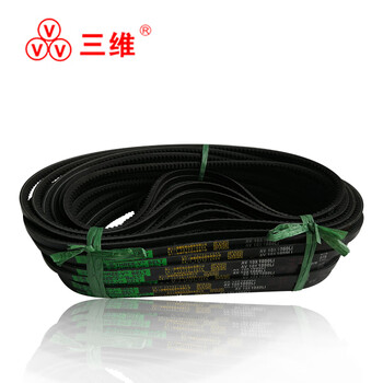 三维（THREEV）动力传动橡胶工业皮带 带齿切割V带AV型齿形三角带 BX/AV17*1219