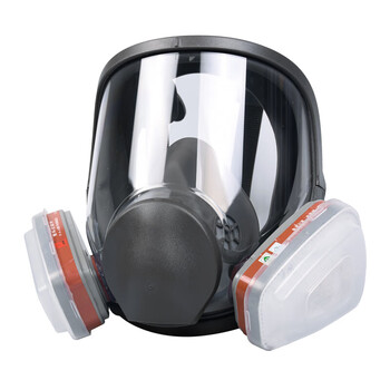 普达防毒面具 MJ-4006全面罩配P-A-1(3号)滤毒盒七件套 喷漆化工印刷