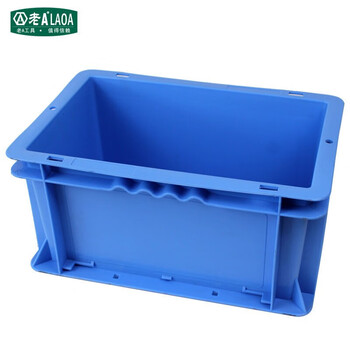老A LAOA 加强型可堆周转箱物流箱便携式收纳箱搬运箱400x300x155mm LA143155