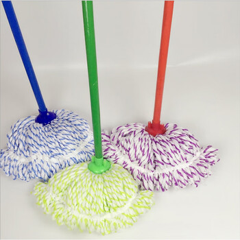 庄太太【颜色随机】酒店医院物业带喷漆铁杆纤维丝吸水拖把
