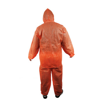 昂来瑞特 一次性耐油工作服 分体 无纺布 橘红色 WHFYF-0012