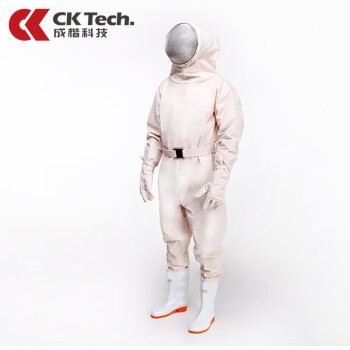 成楷科技（CK-Tech）防蜂服 CKB-F09-1 高端连体工作服 防水防蜂蛰 耐穿刺面料 白色S码