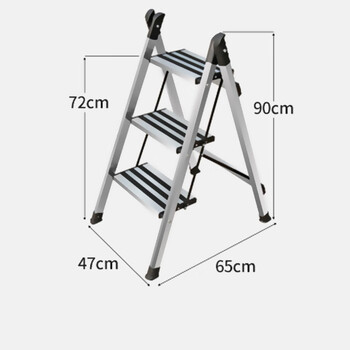 飞尔 折叠梯子 铝合金多功能梯 人字梯【LT一02 三步梯】