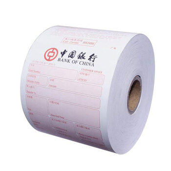 飞尔（FLYER）ATM机 客户回单 打印纸 银行专用中国银行热敏凭条纸 20卷/箱【80×150×25.4mm】