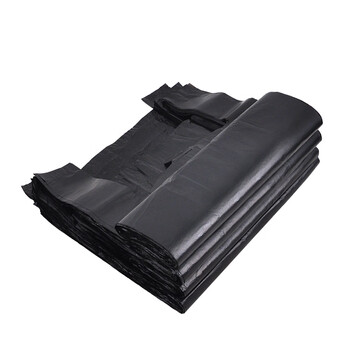 兰诗（LAUTEE）LJD-991 黑色手提垃圾袋 酒店商用背心垃圾袋 常规33*52cm32只*200包