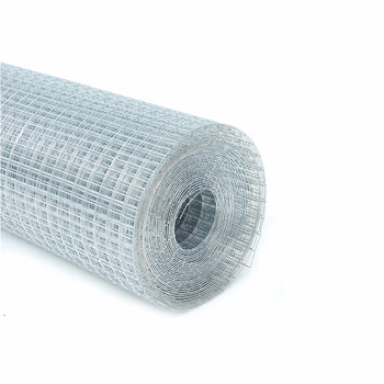 捷诺立(JNL) N13326 镀锌铁丝网铁网格小孔户外栅栏围栏养殖防护网-YC 孔0.6cm丝粗0.55mm宽1.2m长5m