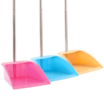 海斯迪克 gnjz-1232 加厚塑料簸箕 塑料垃圾铲撮箕大容量畚斗防风垃圾铲 黄色5个/包