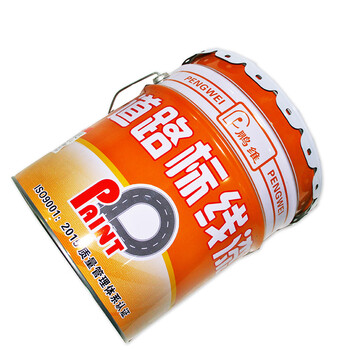 鹏维漆 PW-60 丙烯酸树脂马路划线漆 1kg价格 20kg/桶 道路标线漆 白色