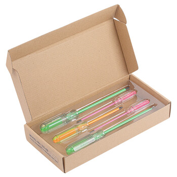 罗宾汉（RUBICON）300-5B螺丝刀套装 十字一字起子组改锥彩虹陶瓷螺丝批 5支装