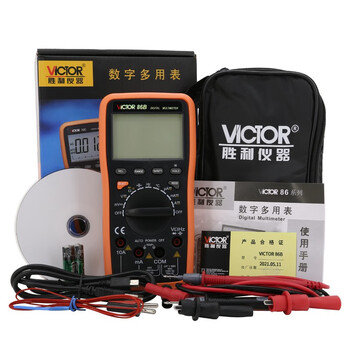 胜利仪器（VICTOR）数字万用表自动量程万用表数字智能高万能表电流表 VC86B 标配现货