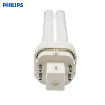 PHILIPS飞利浦PL-C插拔管插口节能灯4P四针13W冷白光6500K 10支/盒 1盒