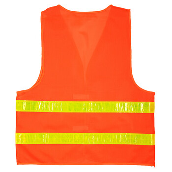 者也（ZYE）反光背心反光衣反光马甲公路工程施工汽车交通安全警示马甲 环卫执勤骑行安全服 晶格橘色