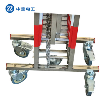 中宝电工 1.2*10m 不锈钢拱式 伸缩围栏 安全施工保护隔离可移动防护栏 货期 1-30天
