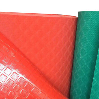 3G 小方格胶板防滑地垫 脚垫 厚2.5mm*宽1.8m*长15m 绿色 企业定制