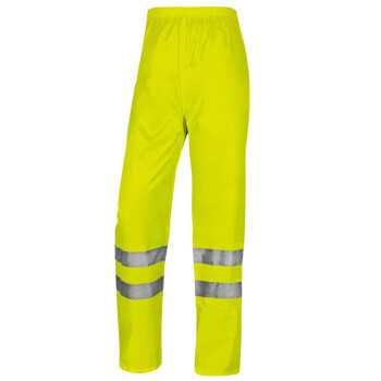 代尔塔（DELTAPLUS）407400荧光雨衣套装PVC涂层涤纶面料反光衣上衣+裤子黄色XXL码1套