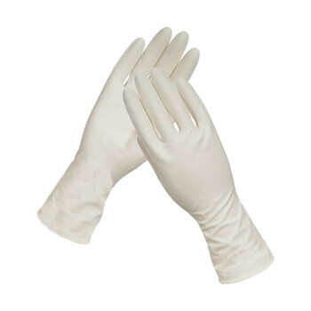 大杨512一次性乳胶手套12寸 100双 7.5号大码 有粉加厚橡胶防护检查隔离卫生手套